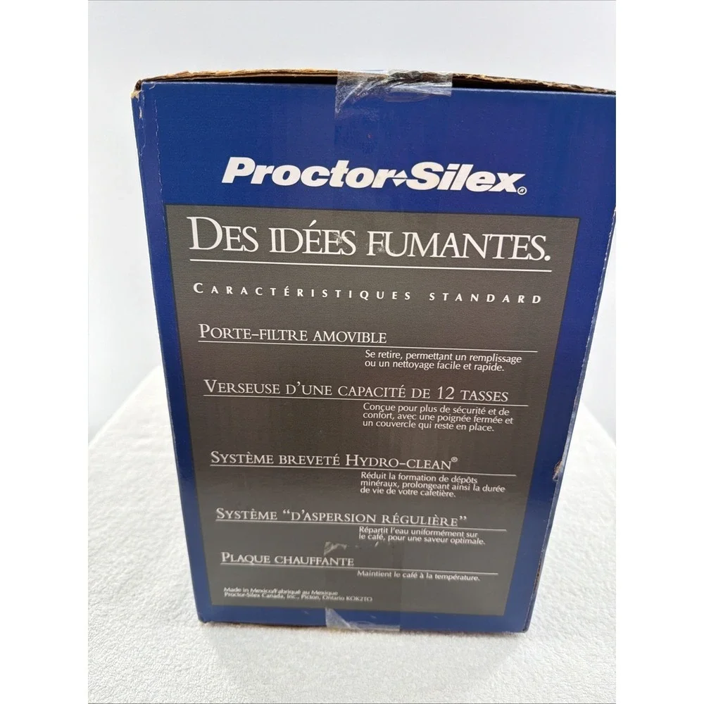 New Proctor-Silex Automatic Drip Coffee Maker 2-12 Cup Model A6089 Caldor
